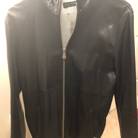 LA MARQUE Collection mens leather jacket in SZ L! - Picture 4 of 9